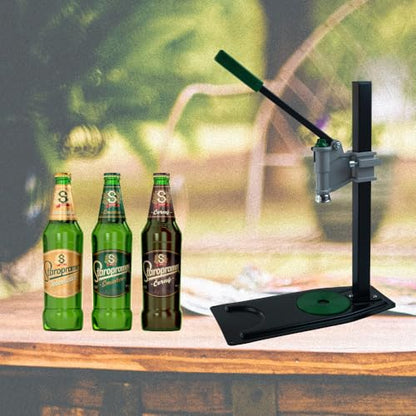 Manual Beer Bottle Capper Tool, 26mm Crown Capper for Home Brewing Crown Cap Long Base