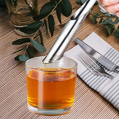 2 Pcs Stainless Steel Tea Diffuser, Stainless Steel Tea Strainers for Loose Tea with Hanging Hook Handle，Stainless Steel Long Handle Tea Steeper Diffuser for Leaf Tea, Coffee, Spices, Seasonings - color: 101 pcs