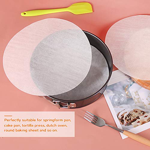 Baking Parchment Rounds, Set of 200, Non Stick 10 Inch Baking Parchment Papers Baking Paper Rounds for Springform Pan, Toaster Oven, Tortilla Press and so on(4.5/5.5/6/7/8/9/12inch Available) - size: 10inch
