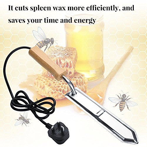 Septpenta Honey Uncapping Knife, Honey Cutter Scraper, Stainless Steel Electric Honey Knife Extractor Equipment Beekeeping Equipment, Electric Uncapping Knife for Beginning Beekeepers(USA)