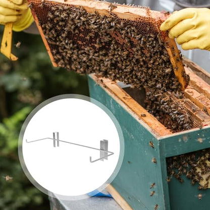 Beekeeping Frame Holder and Hive Storage Rack Sturdy Hanging Shelf for Beehive Mounted Use Apiculture Tool for Honey Harvest and Frame Support