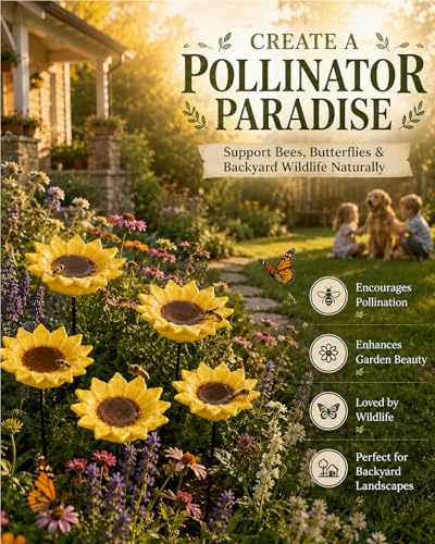 Bee Watering Station for Garden Cups Bird Butterfly Bees Ceramic Drinking and Water Bath Feeder Cup Blossoms Flowers Shaped Design Poppies Bowl Wildlife Feeding 5PCS Watring Pollinator (5PCS-F) - color: 5PCS-F