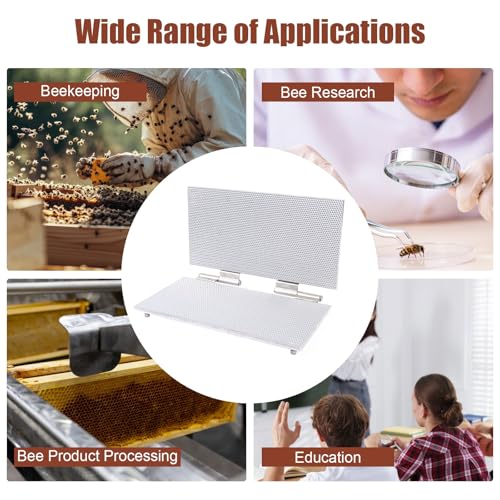 Comb Foundation Tool, 4.7mm Bee Wax Foundation Sheet Mold Casting Tool Wax Foundation Sheet Mold Casting Machine Beeswax Embossing Mold Press Mold for Beekeeping Supply 220 x 420mm