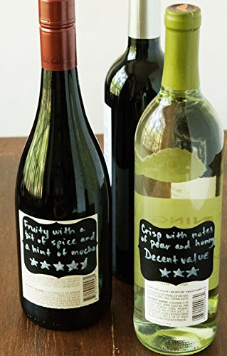 Cestari Large Chalkboard Labels – 54-Pack Black Reusable Jar Labels for Containers, Fancy Rectangle Chalk Stickers for Organizing Kitchen, Pantry, Storage Bins, Jars & More - size: Large
