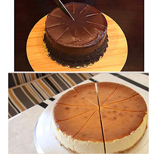 Round Cake Slice & Pie Slicer Marker, Cake Divider, Cheesecake Cutter, Double Sided Cake Portion Marker, 10 or 12 Slices-Works for Cakes Up To 16-Inches Diameter - size: 16 inches