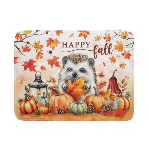 Happy Fall Dish Drying Mat - Large Absorbent Microfiber Drying Pad for Kitchen Counter 18 X 24 in Yellow - color: Happy Fall Yellow, size: 24" x 18"