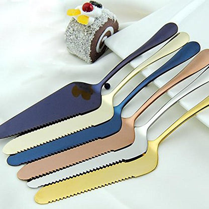 2 pack 304 Stainless Steel Cake Spatula,Pizza Cheese Knife,Butter Scraper,perfect Baking Tools (Rose Gold) - color: Rose Gold