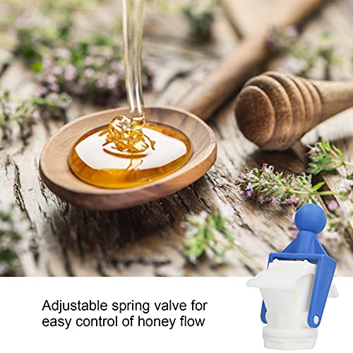 Honey Extractor Valve, 6.9 X 3.5 X 3.1in Good Airtightness Adjustable Spring Honey Gate Valve with Ergonomic Ball Handle, Honey Extractor Accessory Beekeeping Supplies with Screwdriver