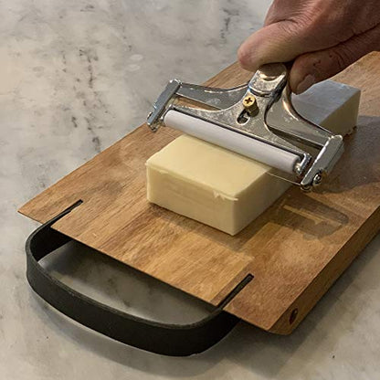 Fox Run 5047 Adjustable Cheese Slicer with 2 Replacement Wires - size: 6"