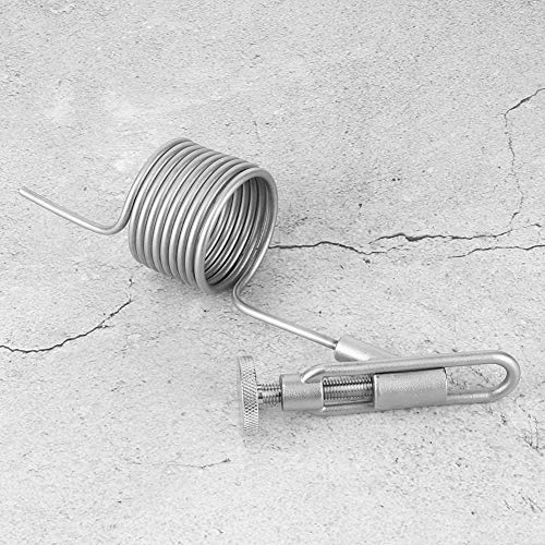 304 Stainless Steel Sampling Coil Defoamer,Silver Beer Brewing Sampling Valve Coil Defrother Homebrew Fermenter Accessory Practical Beer Brewing Equipment