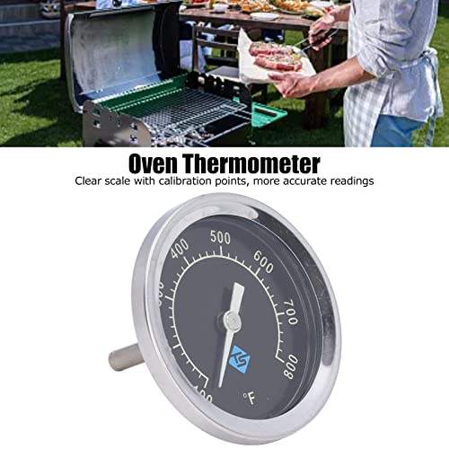 Dial Thermometer, 100‑800℉ Stainless Steel Barbecue Oven Thermometer, High Temperature Resistant, Quickly Response Pointer Type Thermometer