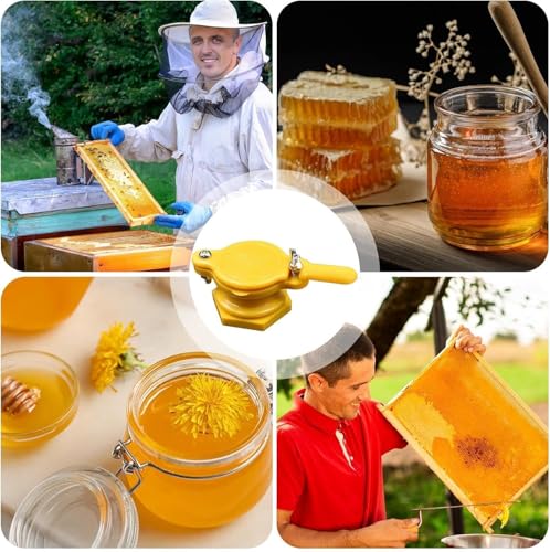 Honey Gate Valve, Honey Gate Valve for 5 Gallon Bucket, Honey Strainer, Bee Honey Tap Gate Valve Tool Beekeeping Extractor Bottling Good Seal Equipment for Beekeepers