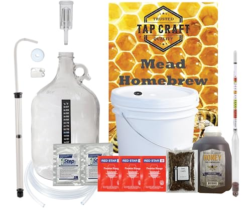 Deluxe Mead Making Kit - One Gallon - Reusable Fermentation Kit - Make Your Own Mead Kit - Mead Making - Great Gift Ideas