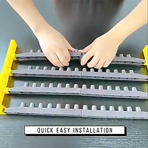 Beekeeping jzbz Queen Cell Cup Holder Frame Bar and Mounted Queen Cell Cups (2 pcs Sides and 4 pcs Cell Cup Holder Bars Plus 50 pcs Cell Cups)