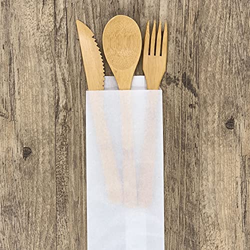 Quotidian White Flat Medium Glassine Paper Bags 3" x 10" (8 x 25.4cm) Pack of 100 - Birthday Treat Grocery Decorative Bread Popcorn - size: 3x10 Inch