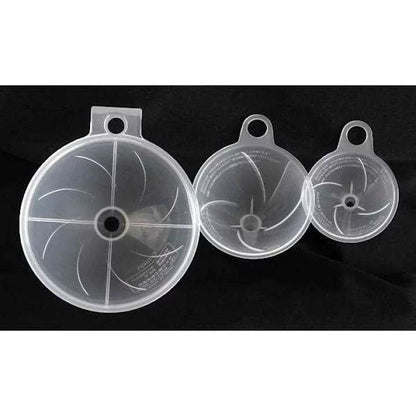 JapanBargain 3102, Set of 3 Japanese Funnel Set Mini and Small Funnels Liquid and Dry Ingredients, BPA Free, Made in Japan, 2 Set