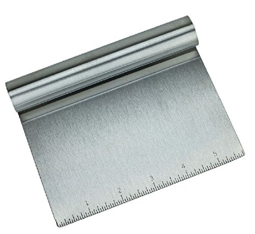 Stainless Steel Food Scraper and Chopper Large Griddle Spatula Kitchen Tool Gadget