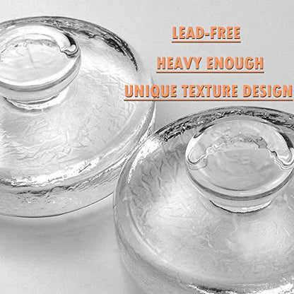 Artcome 5-Pack Glass Fermentation Weights with Easy Grip Handle and Unique Texture Design for Large Wide Mouth Mason Jars - size: 5 Pack