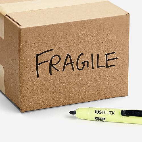 carrotez Retractable Permanent Markers, Thick Barrel, Low Odor, Bold Writing, Bullet Tip, 12 Count, Black