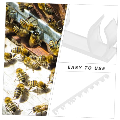 10Pcs Beehive Spacing Strip Durable Plastic Frame Spacers for Beekeeping Essential Tool for Honeycomb Assembly Convenient Beehive Supply for Beekeepers