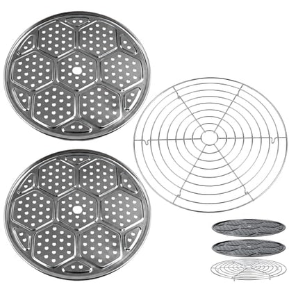 Supa Ant 10.8in Canning Rack for Pressure Canner (3pcs) - Stainless Steel, Stackable & Heavy-Duty Rack with Base - Universal Fit, Compatible with Supa Ant, Presto, All American & More - style: Canning Rack
