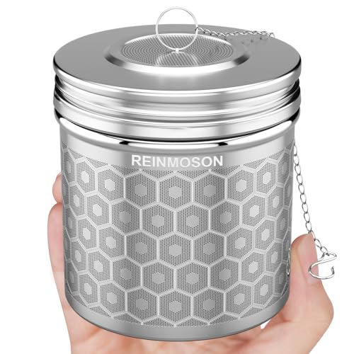Reinmoson Extra Large Tea Infuser for Loose Tea & Spice Infuser for Cooking, Extra Fine Mesh Tea Strainers, 304 Stainless Steel Steeper for Black Tea, Rooibos, etc - color: 1 Pack, size: Extra Large