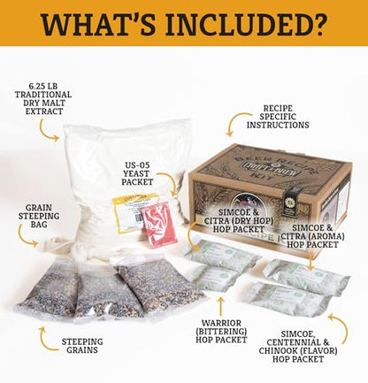 Craft a Brew - Beer Recipe Kit - Black IPA - Home Brewing Ingredient Refill - Beer Making Supplies - India Pale Ale - 5 Gallons - color: Black IPA