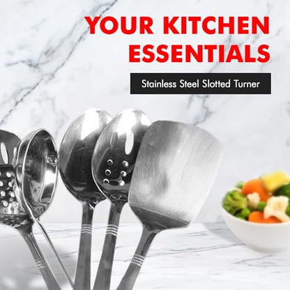 Chef Craft Stainless Steel Slotted Turner - style: Slotted Turner