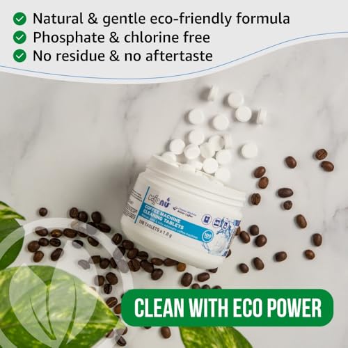 Caffenu Espresso Machine Cleaning Tablets, 100 Count, Use Every 100 Cups