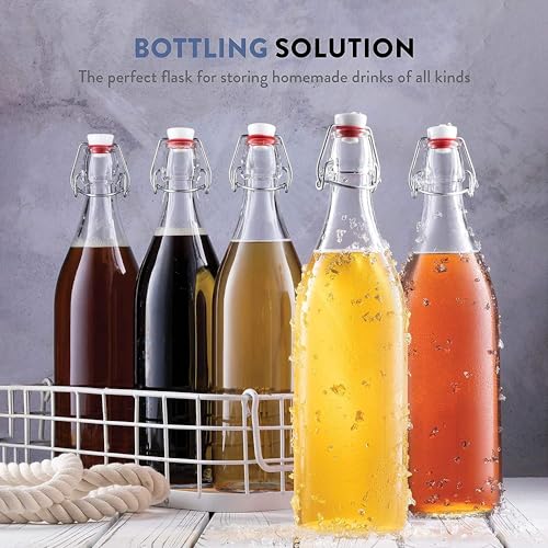 Bormioli Rocco Giara Bottle 33.75 Oz - Clear, Set of 2 - color: Clear