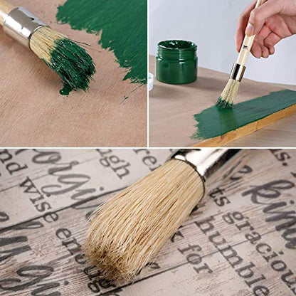 Mr. Pen- Chalk Paint Brush, 0.7 Inch Round Wax Brush for Furniture | Chalk Paint Brushes - size: 0.7 Inch