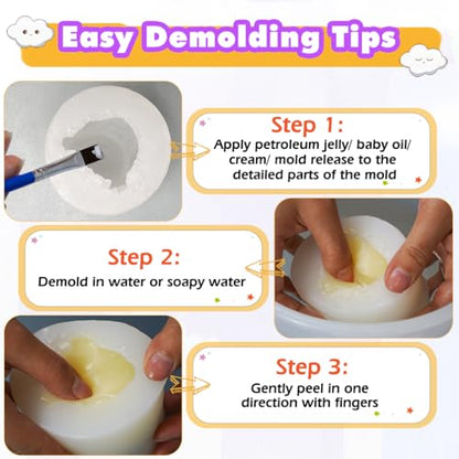 FUNSHOWCASE Taba Squishy Maker Big Chick Silicone Mold+Gel+Kits Fufu Squish Making Pack - color: Big Chick