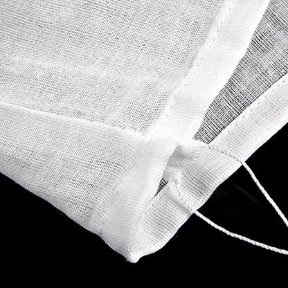 Boao 6 Pcs Soft Muslin Cloth 20 x 12 Inch Butter Muslin Bags, Suit for Straining Fruit, Butter, Wine, Milk Filter in Home