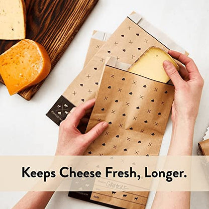 Formaticum Storage Bag Bundle - Includes Cheese Storage Bags and Reusable Cheese Storage Bags, Gift for Charcuterie Board Presentation and Food Tasting Events