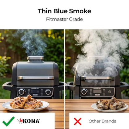 Kona 100% Hickory Smoker Pellets, Intended for Ninja Woodfire Outdoor Grill, 2 lb Resealable Bag - size: 2 pounds