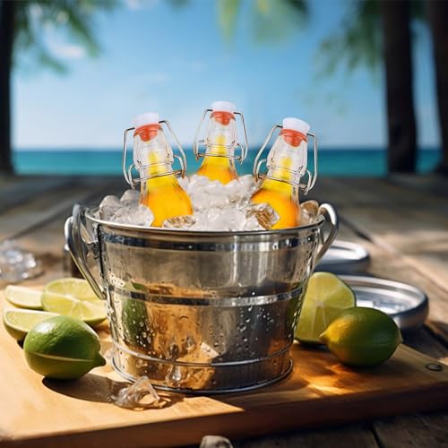 12 Pack 4oz Swing Top Glass Bottles, 125ML Square Bottles with Airtight Stoppers for Kombucha, Kefir, Vanilla Extract, Beer(Bonus Gaskets, Labels and Funnel) - size: 4oz