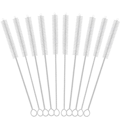 Straw Cleaner 12 Inch(10-Pack) for Reusable Straws | Straw Cleaner Brush Extra Long, Straw Brush Cleaner for Baby Bottle,Stanley Cup,Sippy Cup and Coffee Machine