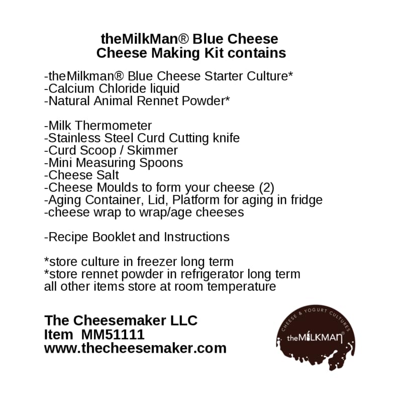 theMilkman® Blue Cheese Making Starter Kit