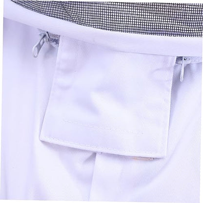 Beekeeper Supplies Full Body Suit Veil and Elastic Cuffs Beekeeping Jacket