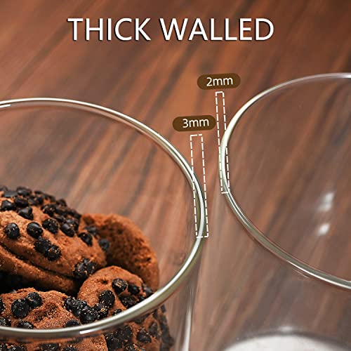 umieo 50oz (1400ml) Glass Jar with Lid Airtight Food Storage Container Bamboo Large Clear Canisters Hold Coffee Beans Candy Nuts Sugar - color: 50 OZ