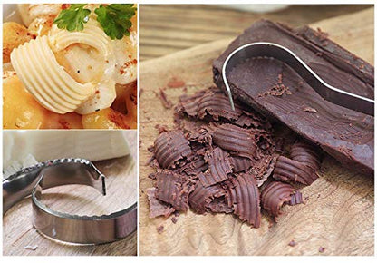 Cheese Scraper Cheese Grater,Chocolate Shaver,Chocolate Scraper Cheese Shaver, Handheld Stainless Steel,Used In The Kitchen, Baking, And Making Baby Food(2 Packs）