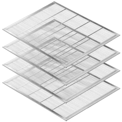 Metal Queen Excluder 10 Frame for Beehive, 4 Pack Heavy Duty Galvanized Steel Queen Excluder for Beekeeping Supplies - size: 10-Frame 4Pack