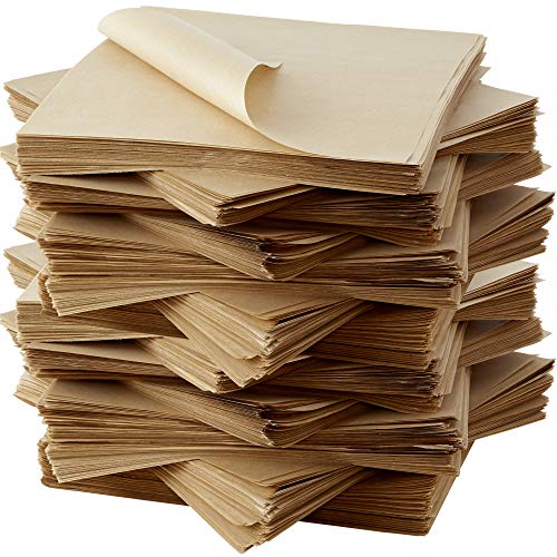 Eco Friendly, Grease Proof 12" x 12" Deli Wrap 250 Pk. Best Kraft Food Wrapping Paper Sheets for Picnic, Festival, Fair or BBQ. Perfect Liner for Tray, Basket or Boat. Quality Bulk Restaurant Supply - size: 250