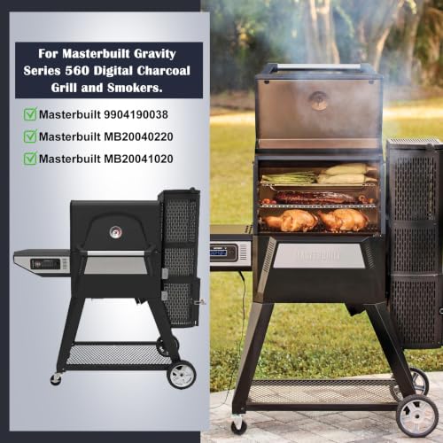 9904190038 Heat Manifold Replacement Kits for Masterbuilt Gravity Series 560 Digital Charcoal Grill and Smokers, Stainless Steel Heat Shield for Masterbuilt MB 560 Smoker Parts MB20040220, MB20041020. - size: For Masterbuilt 560