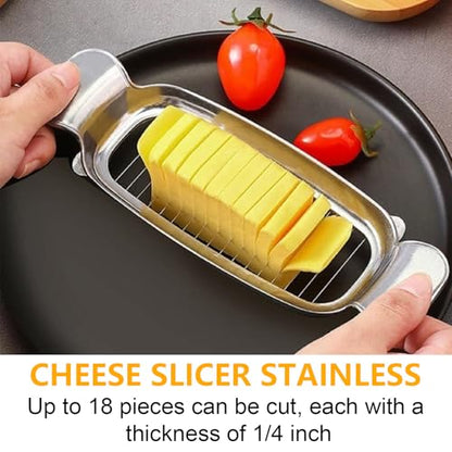 Butter Slicer Cutter Stainless Steel Multipurpose Cheese Slicer for Block Cheeses and Butter Gadgets Accessories