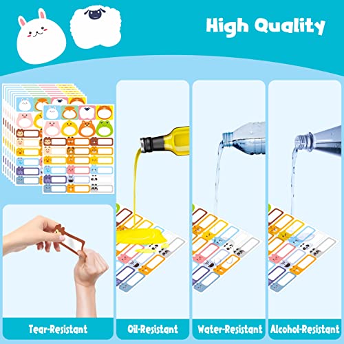 208 PCS Baby Food Labels, 26 Adorable Designs Removable Food Name Stickers Self-Adhesive Water/Oil/Tear Resistant for Baby, Kids, Toddlers Food Containers, Water Bottles, School Supplies, Mason Jars - color: Style 3