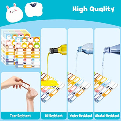 208 PCS Baby Food Labels, 26 Adorable Designs Removable Food Name Stickers Self-Adhesive Water/Oil/Tear Resistant for Baby, Kids, Toddlers Food Containers, Water Bottles, School Supplies, Mason Jars - color: Style 3
