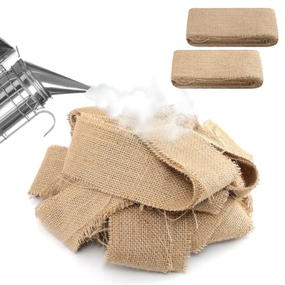 2 Pound Burlap Bee Smoker Fuel - Ideal for Beekeeping, Long-Lasting Cool Smoke, Perfect Match for Bee Hive Smokers