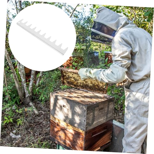 Toyvian Stainless Steel Frame Spacer Tool for Beekeeping Durable Deck Spacer Equipment for Honeycomb Formation Essential Beehive Frame Holder for Efficient Hive Management