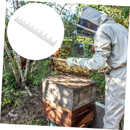 Toyvian Stainless Steel Frame Spacer Tool for Beekeeping Durable Deck Spacer Equipment for Honeycomb Formation Essential Beehive Frame Holder for Efficient Hive Management
